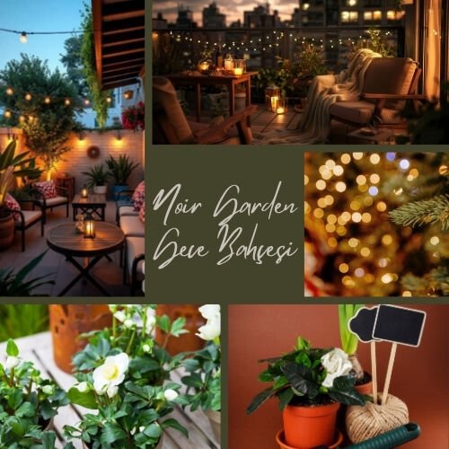 Noir Garden Gece Bahçesi Maxi